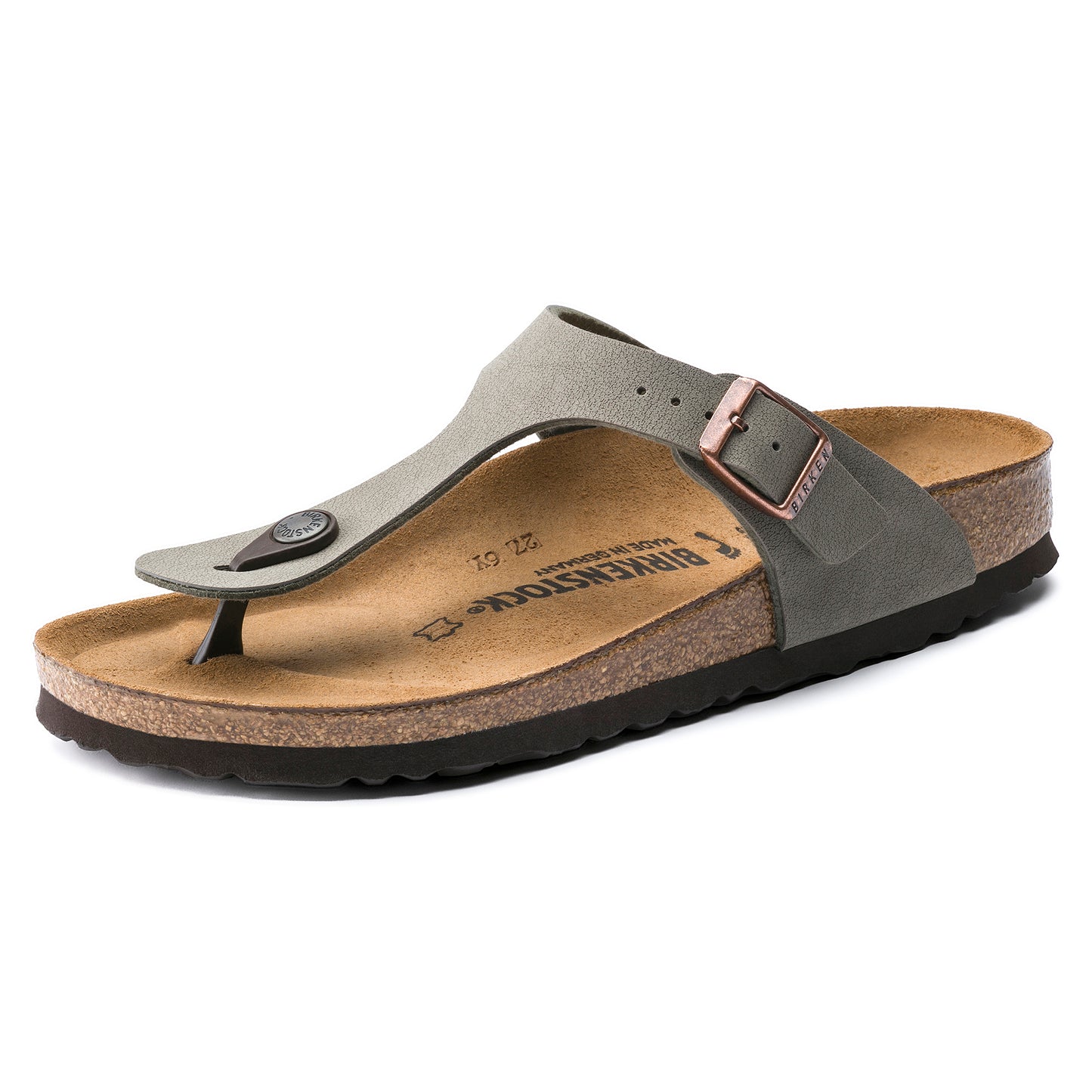 Birkenstock Gizeh Stone BirkiBuc Regular - 043391 | Blue Heeler Boots