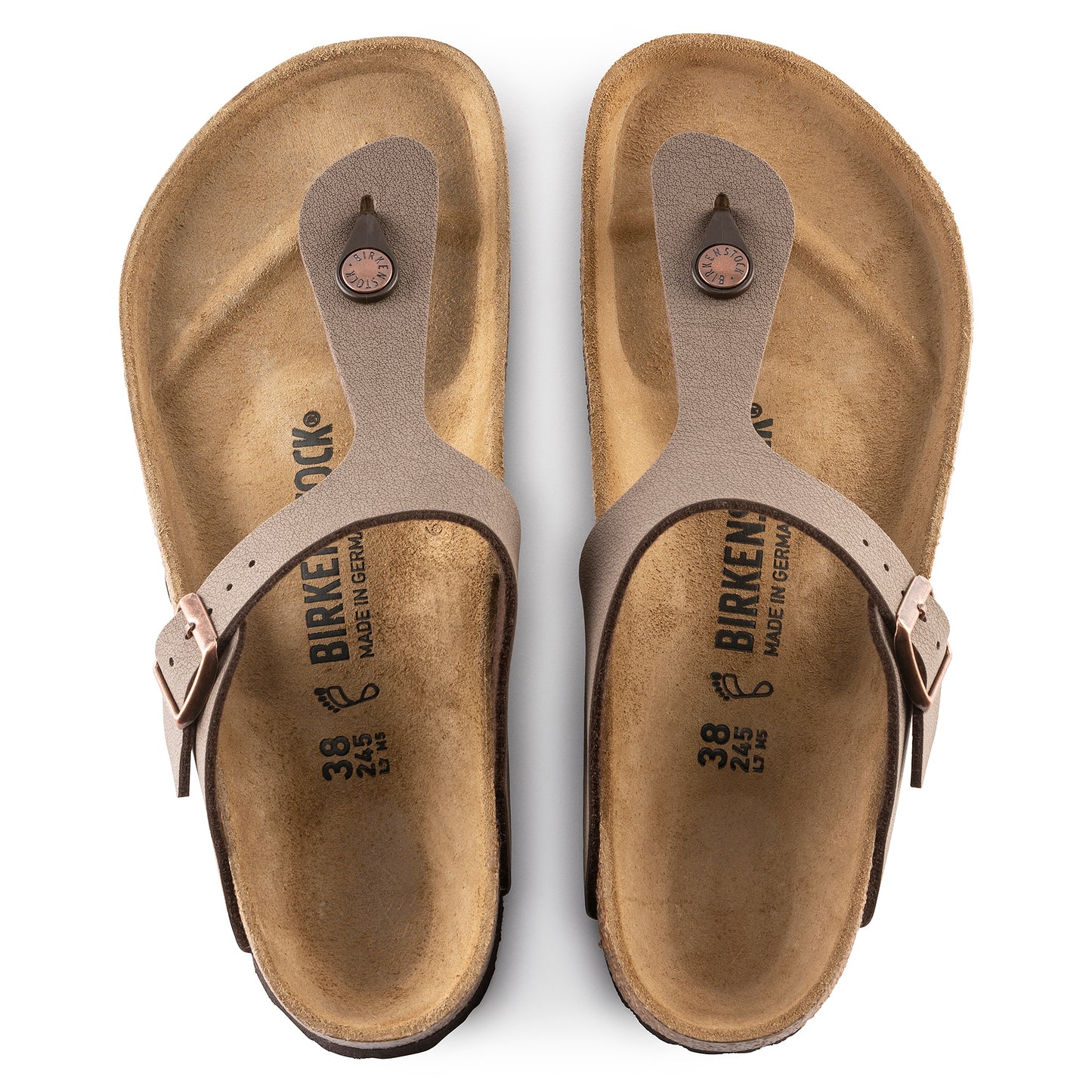 Birkenstock Gizeh Mocca BirkiBuc Regular - 043751 | Blue Heeler Boots