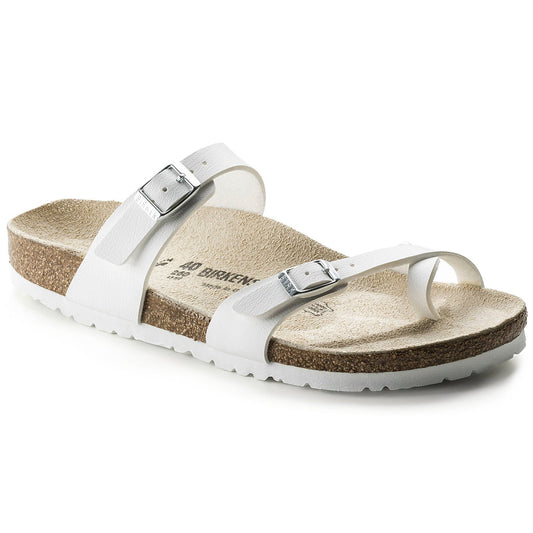 Birkenstock Mayari White Birko-Flor Narrow - 071053 | Blue Heeler Boots