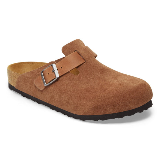 Birkenstock Boston Cognac Oiled/Suede Leather Regular - 1029185 | Blue Heeler Boots