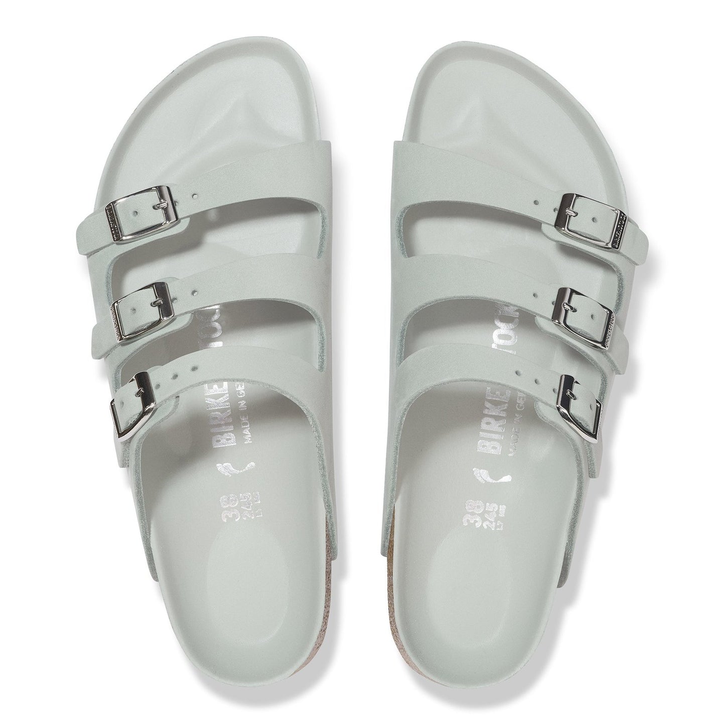 Birkenstock Florida Semi-Exquisite Pure Sage Nubuck Leather Regular - 1029349 | Blue Heeler Boots