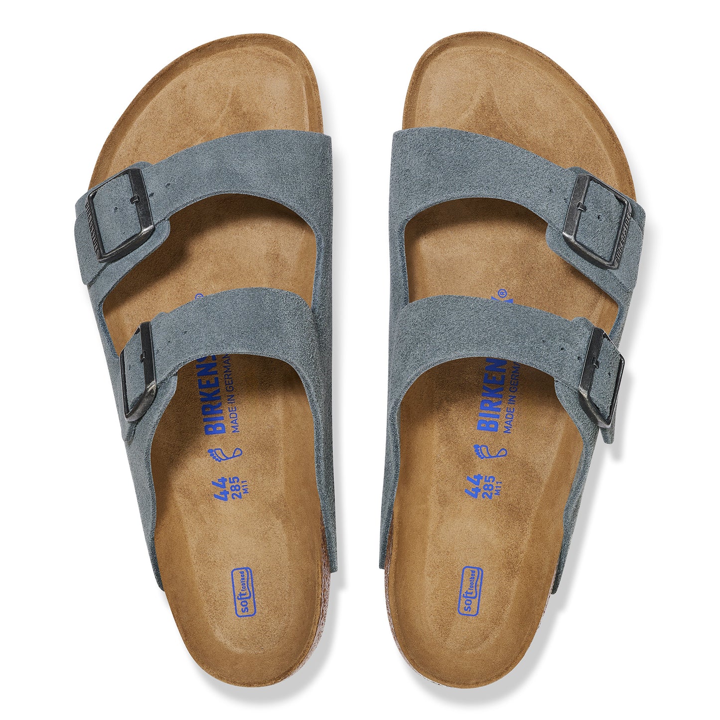 Birkenstock Arizona SFB Basalt Grey Suede Leather Regular - 1029790 | Blue Heeler Boots