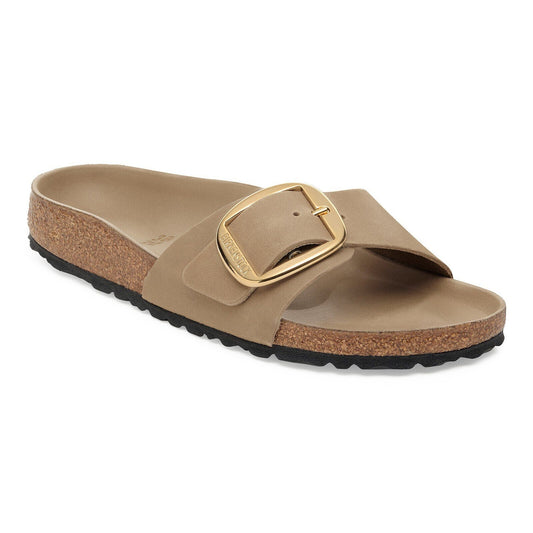 Birkenstock Madrid Big Buckle Tobacco Brown Oiled Leather - front view