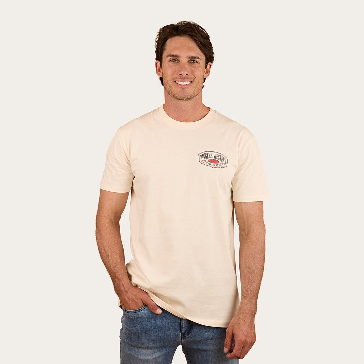 Ringers & Western Bars Best Mens Stock Fit T Shirte - 124076RW | Blue Heeler Boots