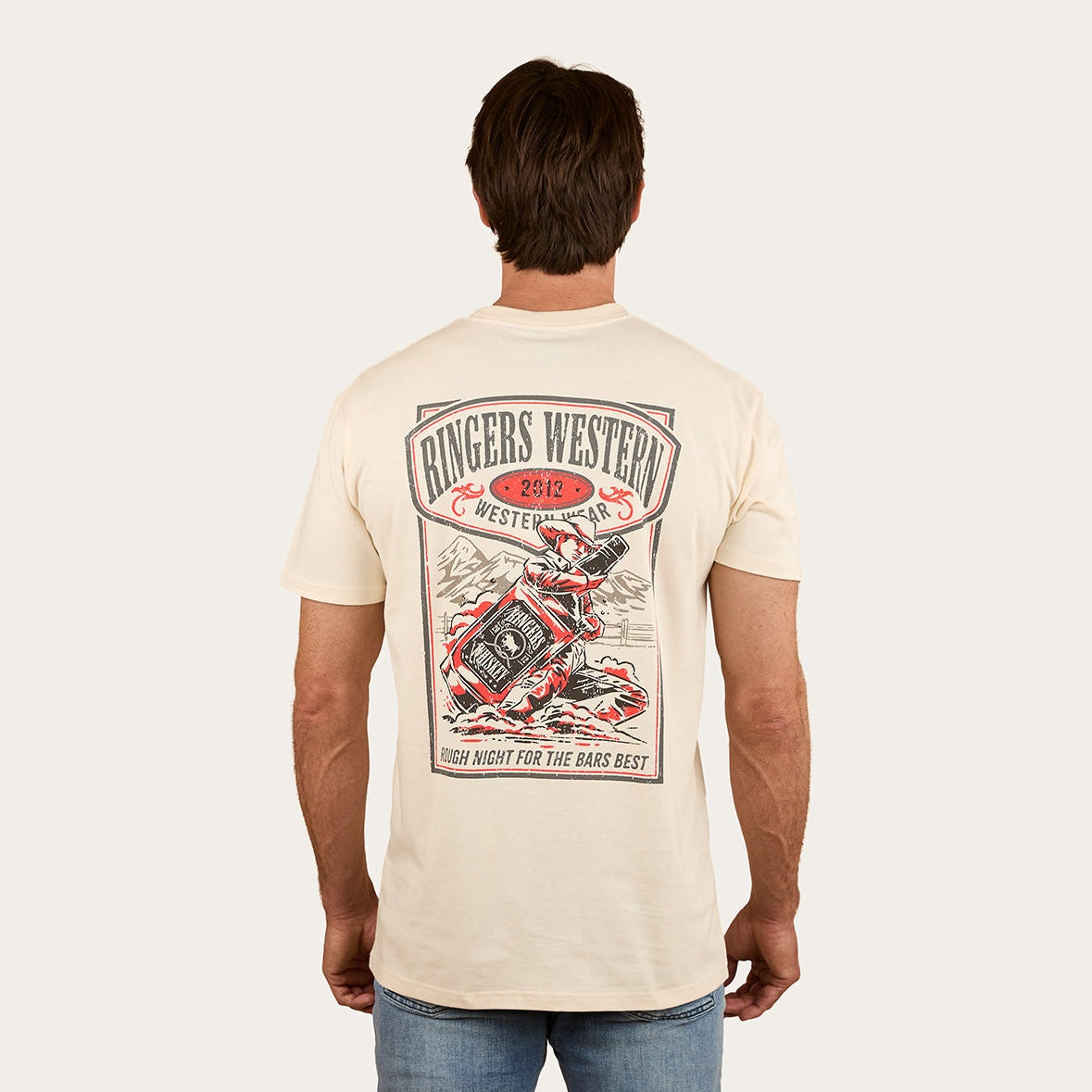 Ringers & Western Bars Best Mens Stock Fit T Shirte - 124076RW | Blue Heeler Boots