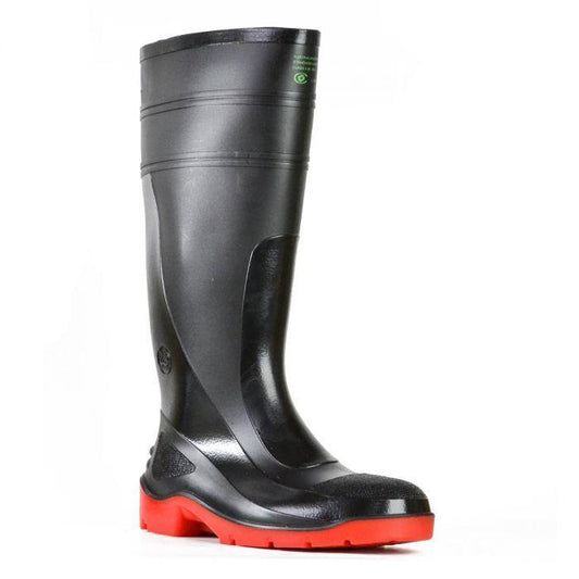 Bata Black/Red Utility Gum Boot - 892-65190 blue-heeler-boots