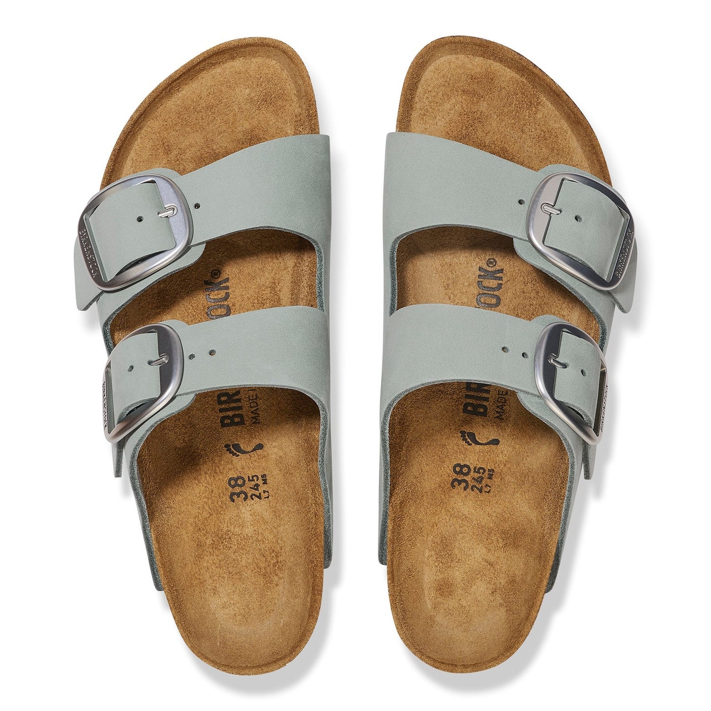 Birkenstock Arizona Big Buckle Pure Sage Nubuck Leather Narrow - 1029311 | Blue Heeler Boots