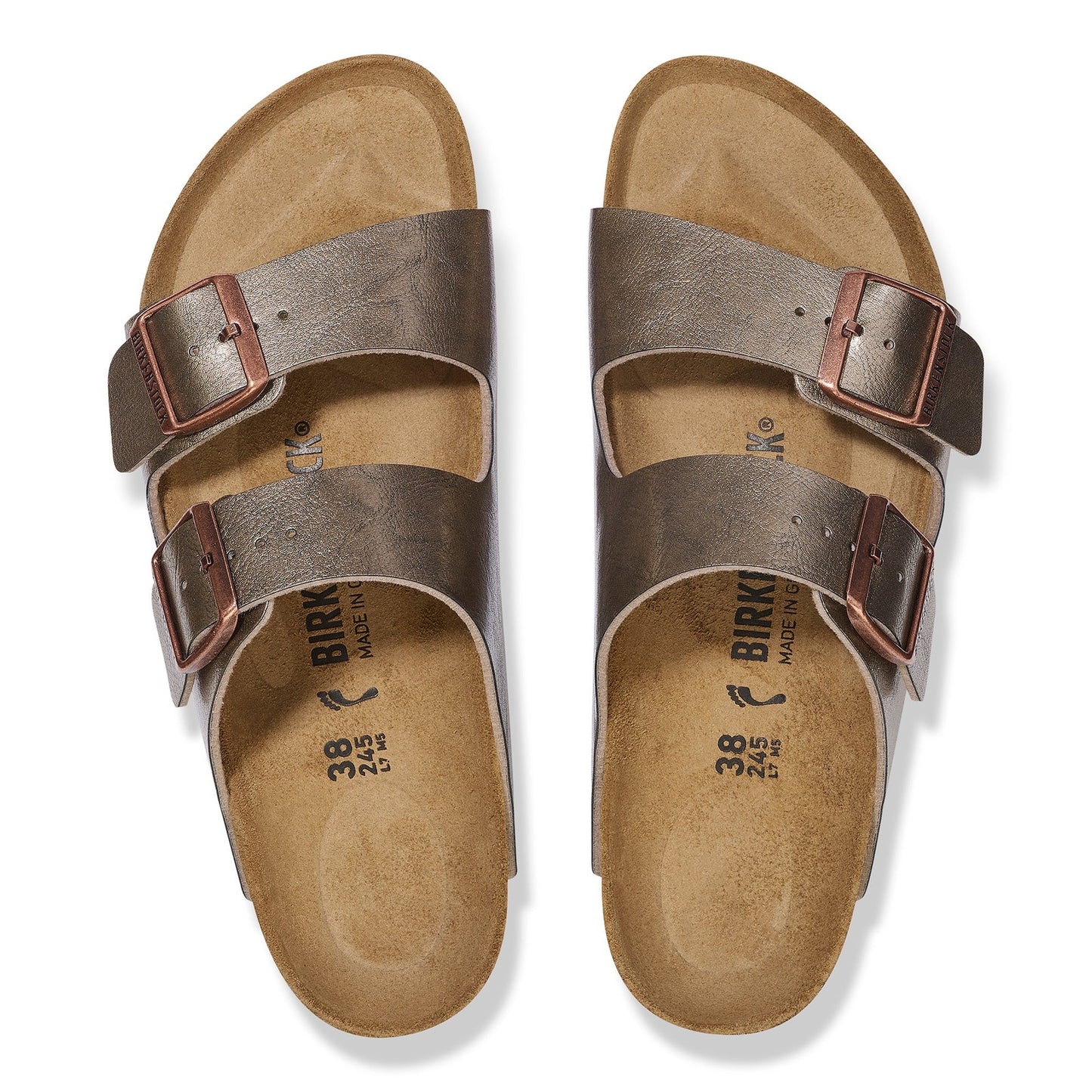 Birkenstock Arizona Graceful Taupe Birko-Flor Narrow - 1029439 | Blue Heeler Boots