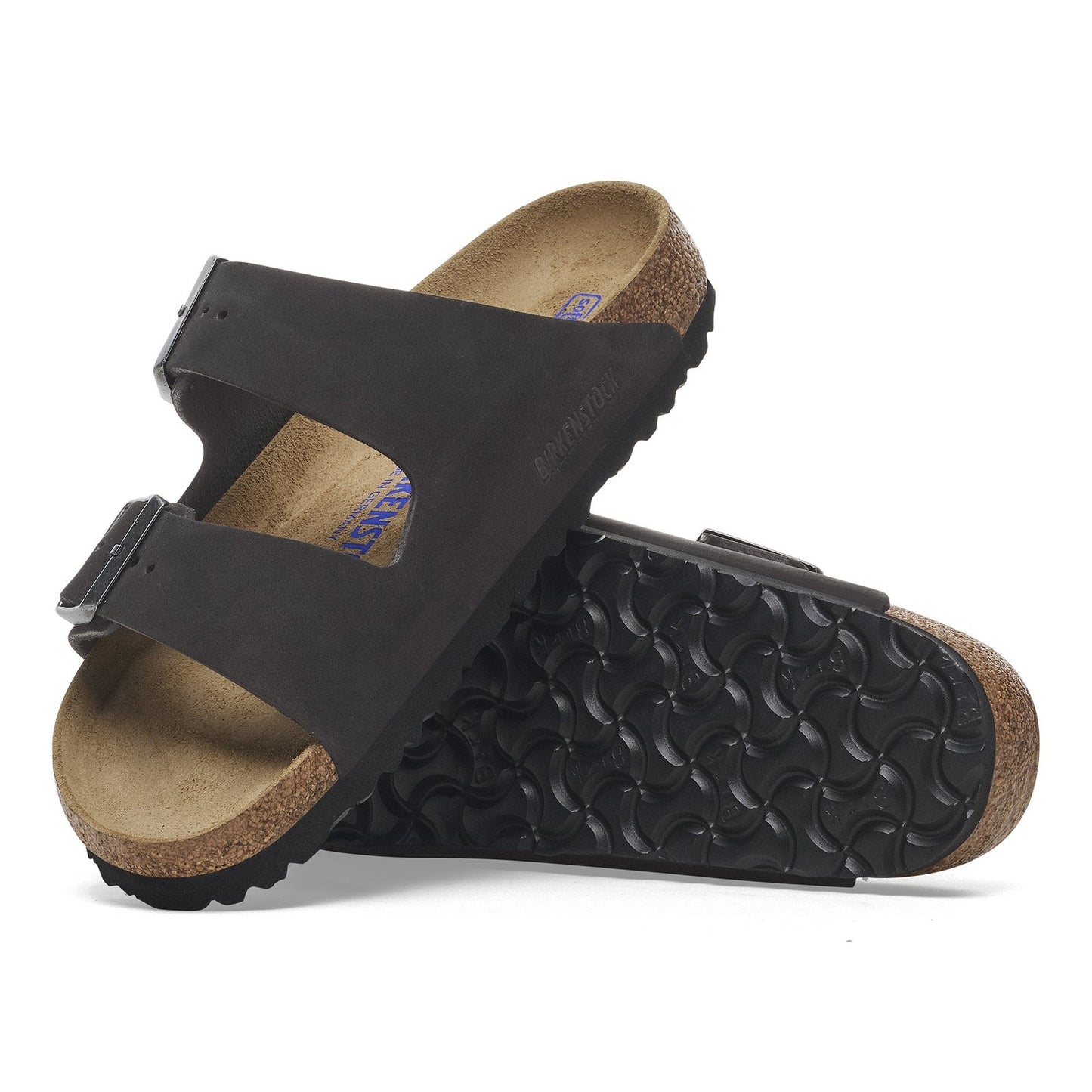 Birkenstock Arizona SFB Black Nubuck Leather Regular - 1019011 | Blue Heeler Boots
