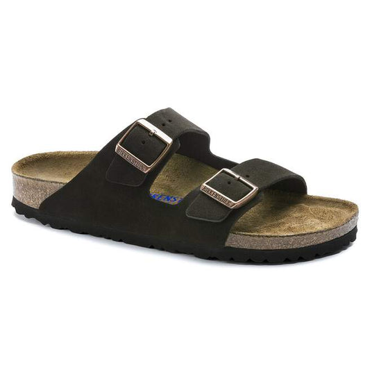 Birkenstock Arizona SFB Mocca Suede Leather Regular - 951311 | Blue Heeler Boots