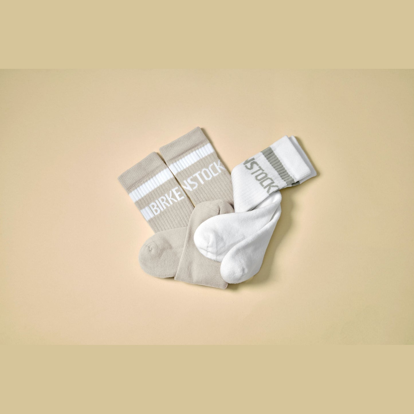 Birkenstock Cotton Tennis Sock White/Pure Sage - 1029752 | Blue Heeler Boots