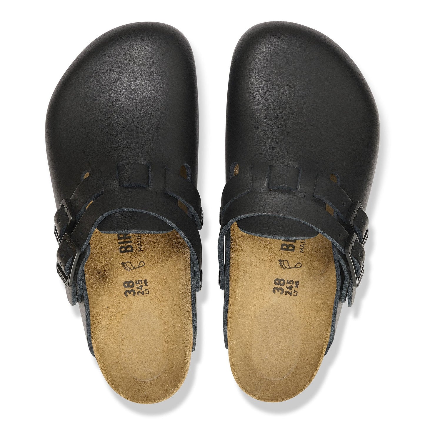 Birkenstock Kay Pro Black PU Coated Natural Leather Regular - 1026002 | Blue Heeler Boots