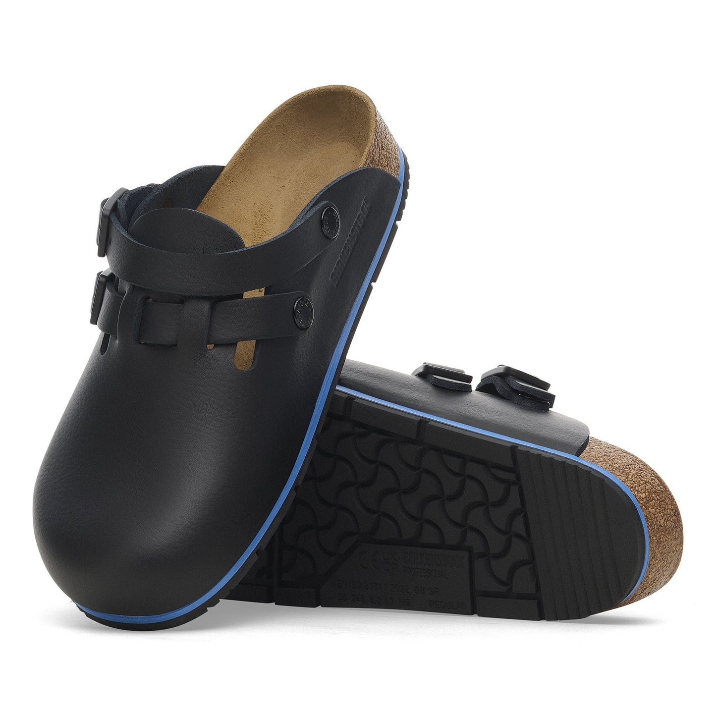 Birkenstock Kay Pro Black PU Coated Natural Leather Regular - 1026002 | Blue Heeler Boots