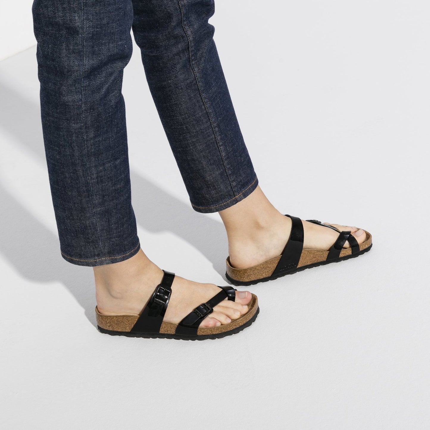 Birkenstock Mayari Patent Black Birko-Flor Narrow - 071093 | Blue Heeler Boots