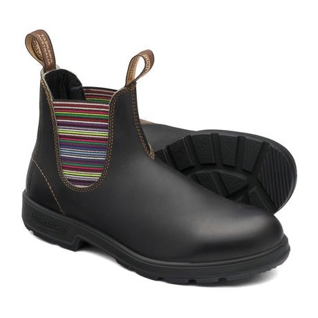 Blundstone Brown Chelsea with Stripes Elastic Side Boot 1409 blue-heeler-boots