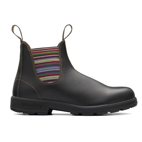 Blundstone Brown Chelsea with Stripes Elastic Side Boot 1409 blue-heeler-boots