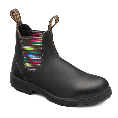 Blundstone Brown Chelsea with Stripes Elastic Side Boot 1409 blue-heeler-boots