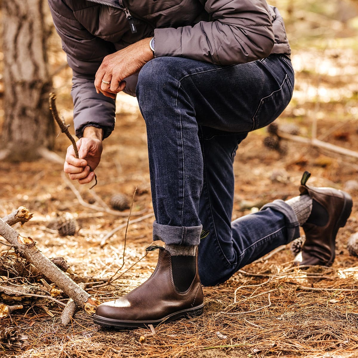 Blundstone Brown Vegan Elastic Side Boot 2116 | Blue Heeler Boots