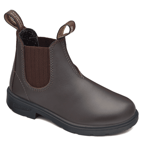 Blundstone 630 Kids Chelsea Elastic Side Boots Chestnut Brown Blue Heeler Boots