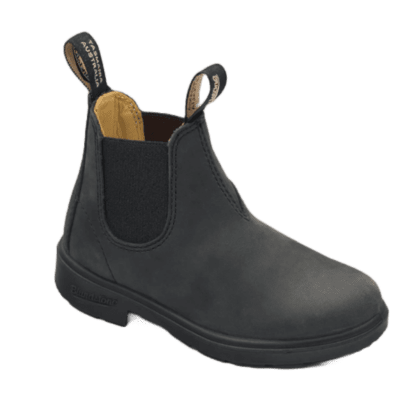 Blundstone Kids Boot Rustic Black Elastic Side Blundstone 1325 Boot