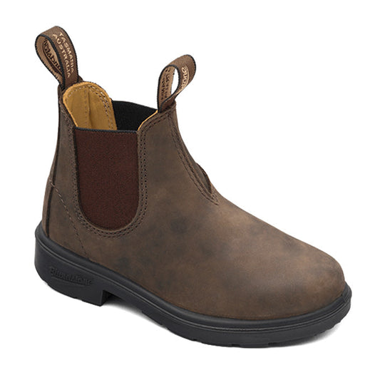 Blundstone Kids Rustic Brown Chelsea Elastic Side Boot 565 | Blue Heeler Boots