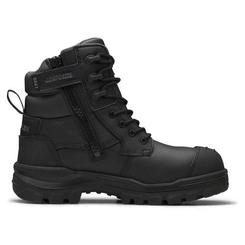 Blundstone RotoFlex Black Water-Resistant Zip Side Safety Boot - 8561 | Blue Heeler Boots