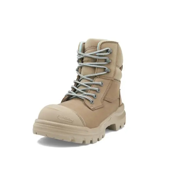 RotoFlex Stone Water-Resistant Nubuck Zip Side Women's Safety Boot - 8863 | Blue Heeler Boots
