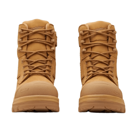 Blundstone RotoFlex Wheat Water Resistant Nubuck Zip Side Safety Boot - 8560 | Blue Heeler Boots