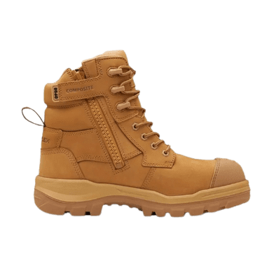 Blundstone RotoFlex Wheat Water Resistant Nubuck Zip Side Safety Boot - 8560 | Blue Heeler Boots