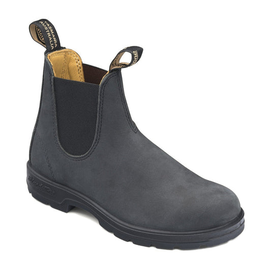 Blundstone Rustic Black Women's Chelsea Elastic Side Boot 587 blue-heeler-boots