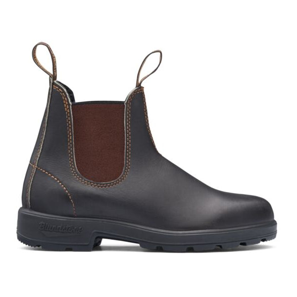 Blundstone Stout Brown Elastic Side Boot 500 | Blue Heeler Boots