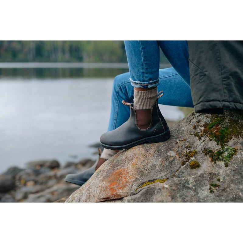 Blundstone Stout Brown Elastic Side Boot 500 | Blue Heeler Boots