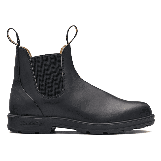 Blundstone Unisex Black Work Boot V-Cut 610 blue-heeler-boots