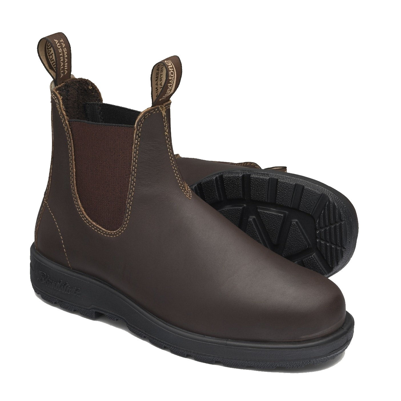 Blundstone Unisex Elastic Sided Work Boots Chestnut Brown - 200 blue-heeler-boots