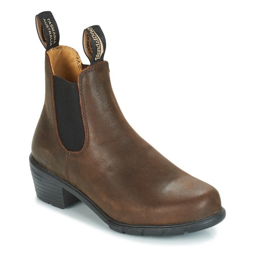 Blundstone Womens Heeled Boots, Antique Brown - 1673 | Blue Heeler Boots