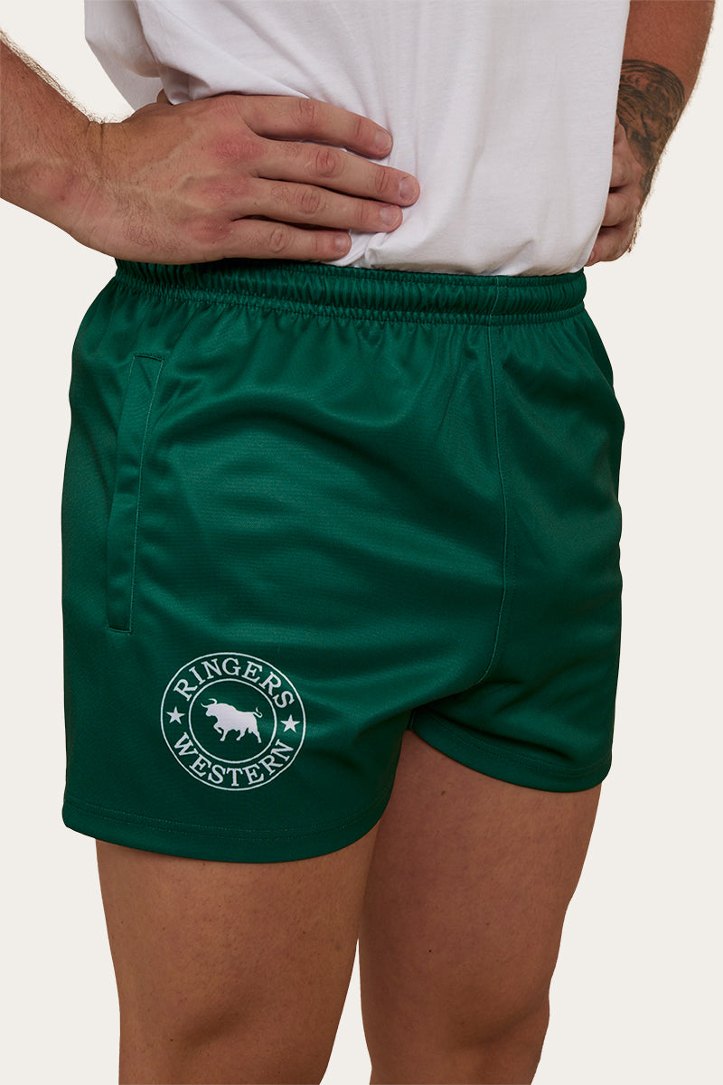 Ringers & Western Ringers Mens Footy Short - Lake Green - 123049RW | Blue Heeler Boots