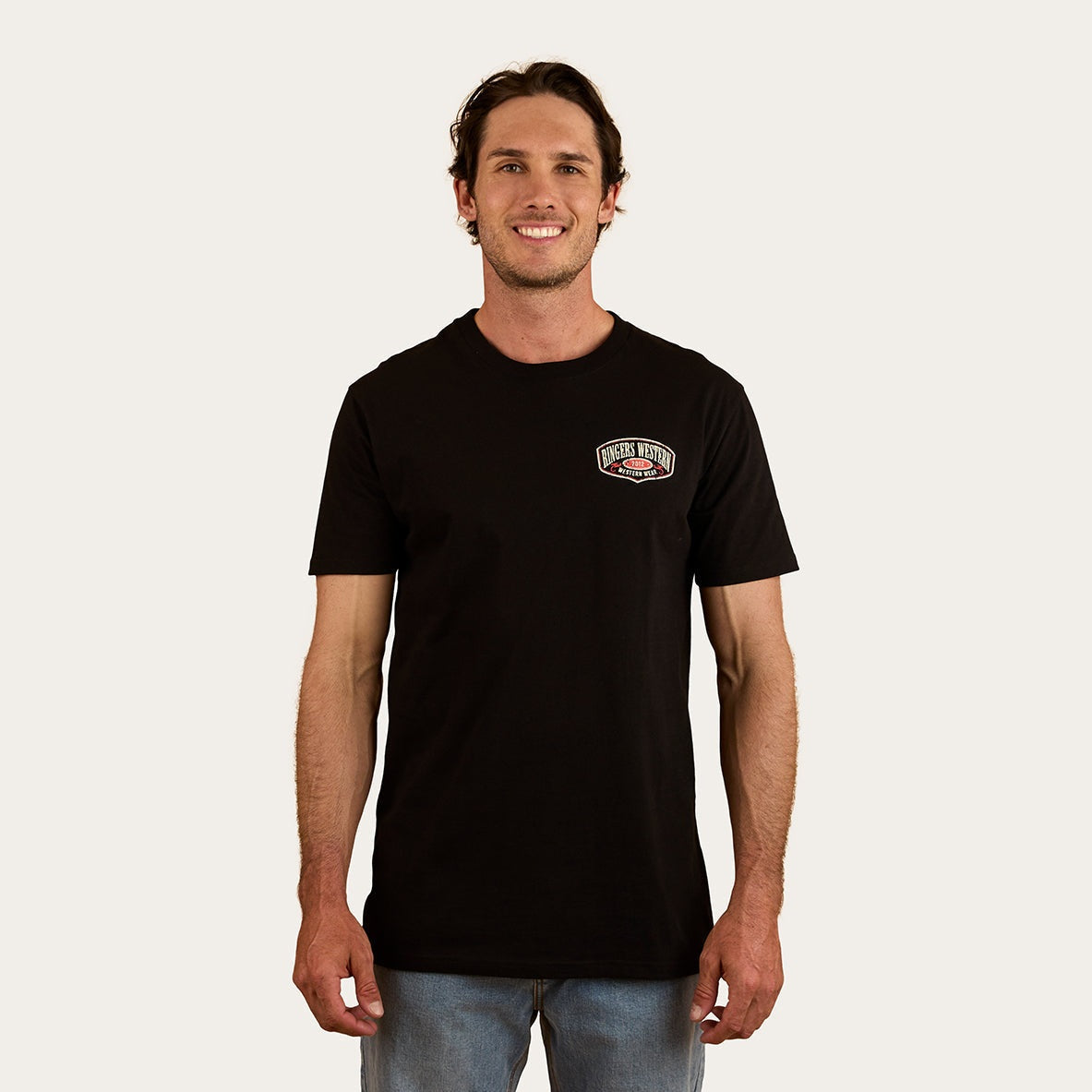 Ringers & Western Bars Best Mens Stock Fit T Shirte - 124076RW | Blue Heeler Boots