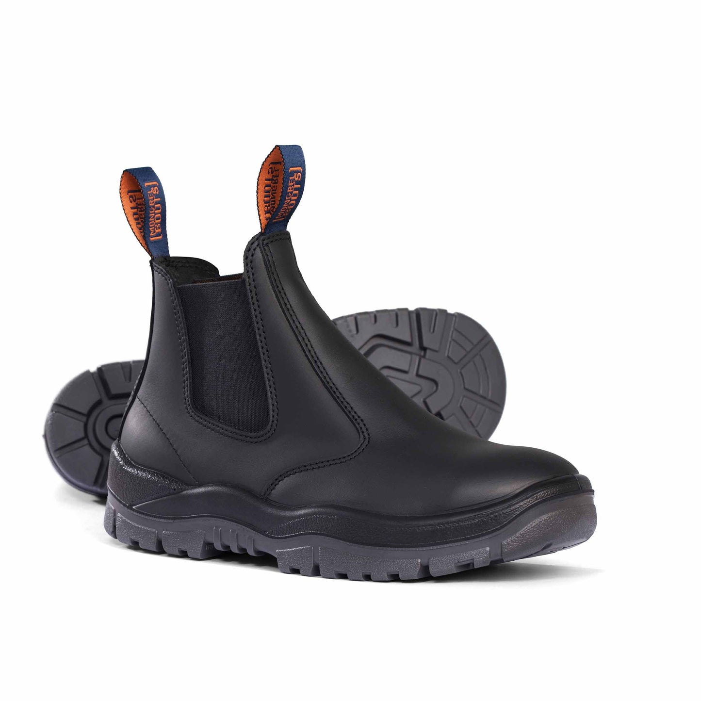Mongrel Black Kip Elastic Sided Boot - 240020 | Blue Heeler Boots