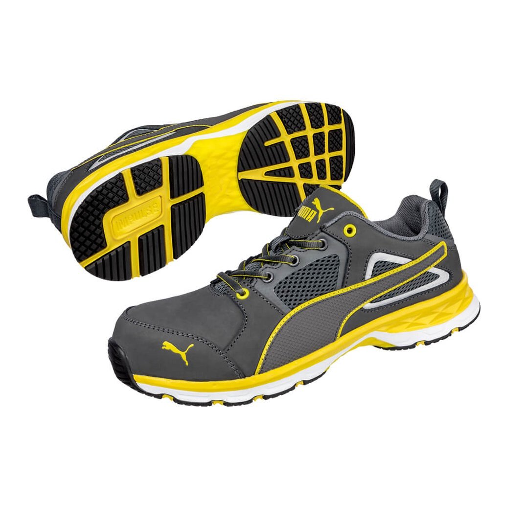 Puma Pace Safety 2.0 Grey/Yellow - 643807 | Blue Heeler Boots