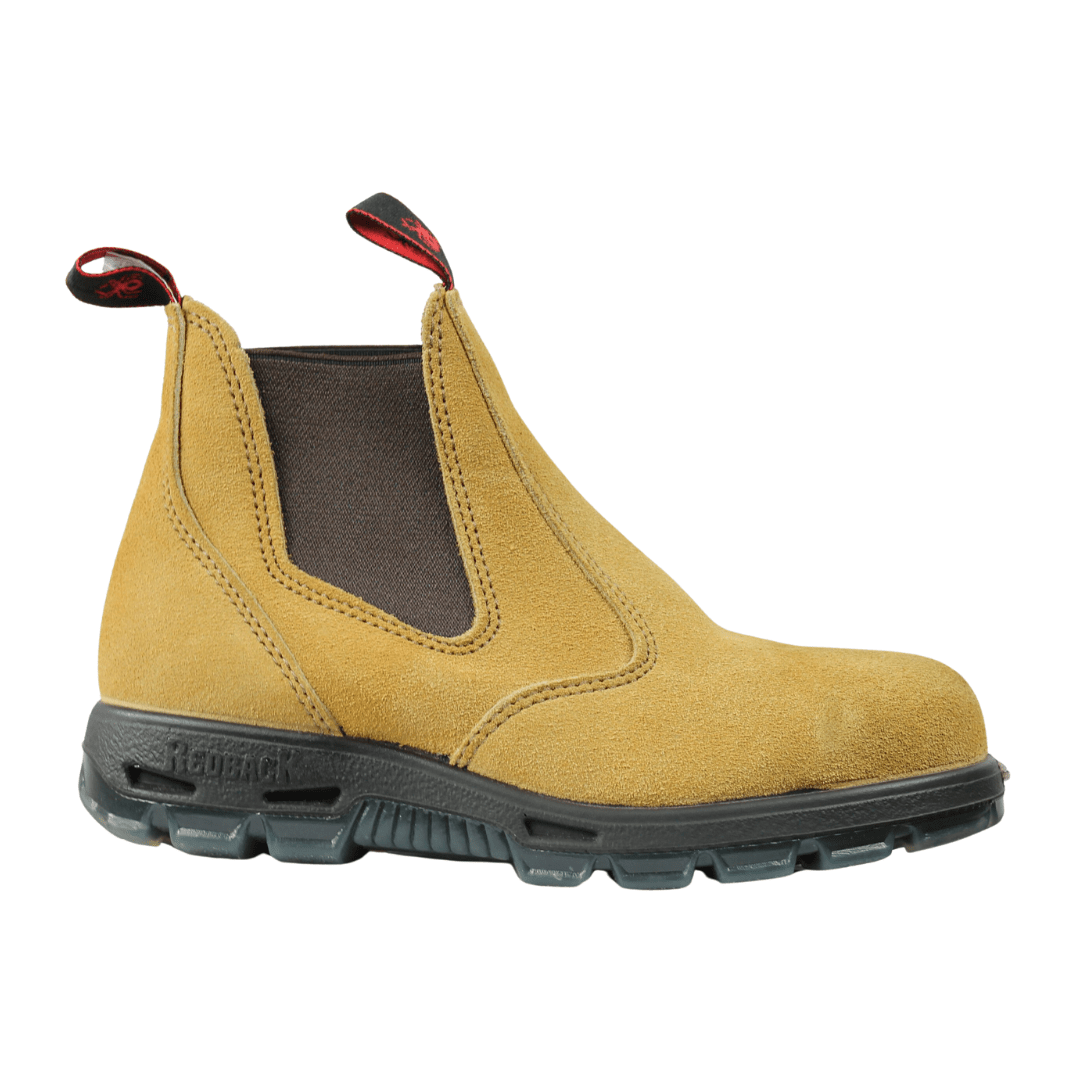 Redback Bobcat Safety Toe Banana Suede - USBBA | Blue Heeler Boots