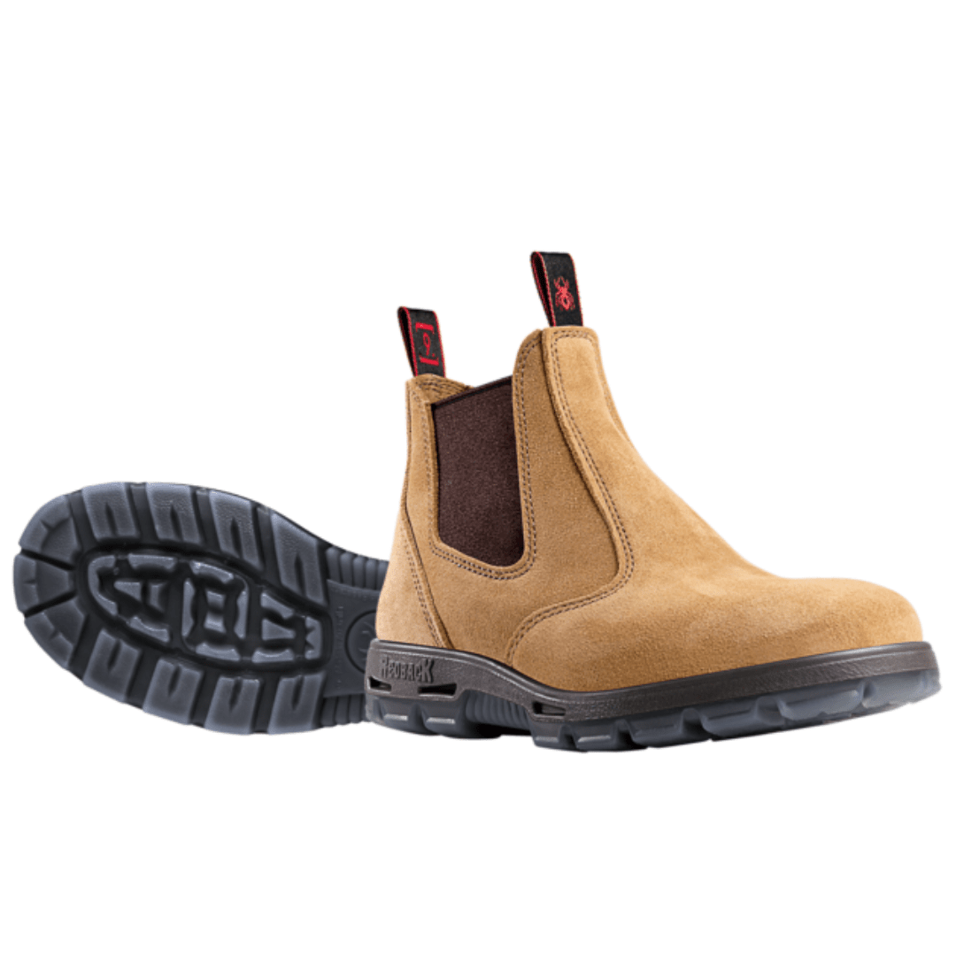 Redback Bobcat Safety Toe Banana Suede - USBBA | Blue Heeler Boots