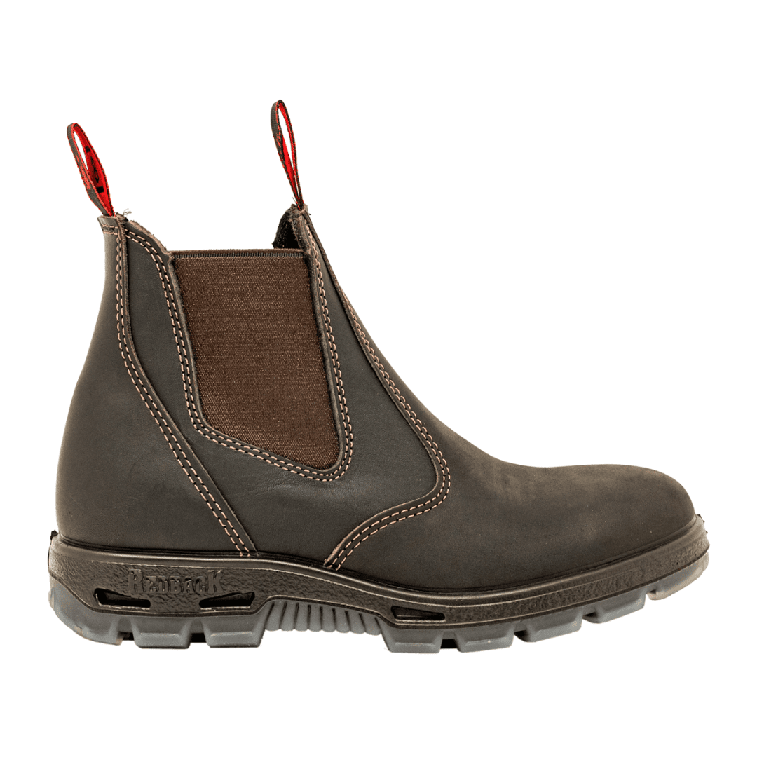 Redback Bobcat Safety Toe Claret Oil Kip - USBOK | Blue Heeler Boots