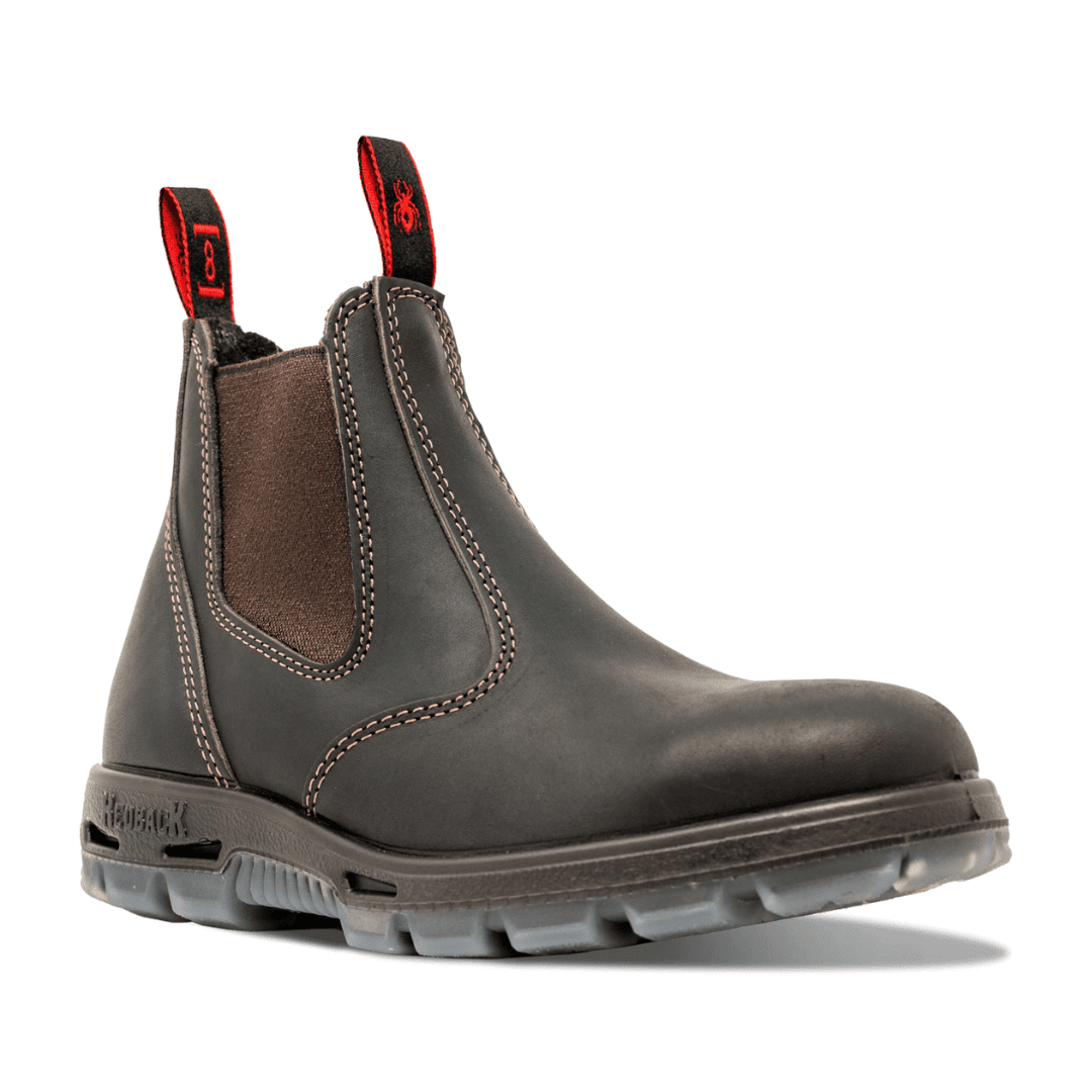 Redback Bobcat Safety Toe Claret Oil Kip - USBOK | Blue Heeler Boots