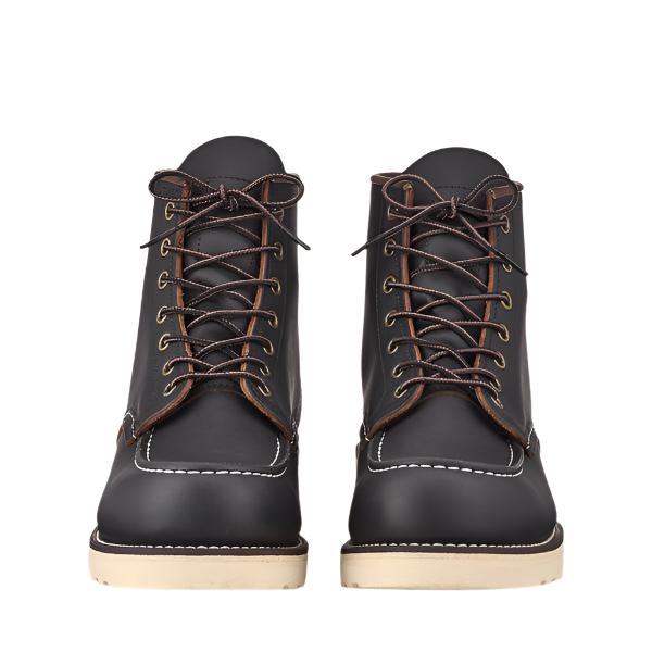 Redwing Moc Toe 6-inch, Black | Blue Heeler Boots