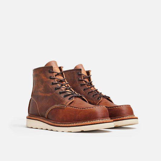 Redwing Moc Toe 6-inch, Copper Rough & Tough 1907 | Blue Heeler Boots