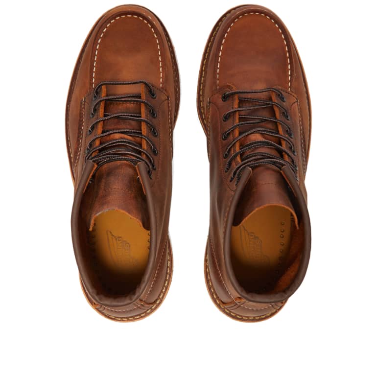 Redwing Moc Toe 6-inch, Copper Rough & Tough 1907 | Blue Heeler Boots