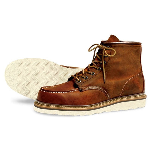 Redwing Moc Toe 6-inch, Copper Rough & Tough 1907 | Blue Heeler Boots