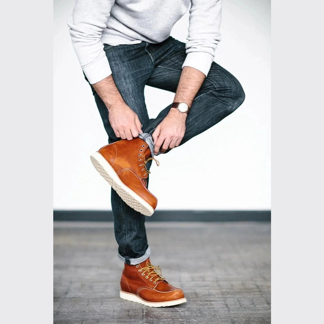 Redwing Moc Toe 6-inch, Oro Legacy 875 | Blue Heeler Boots