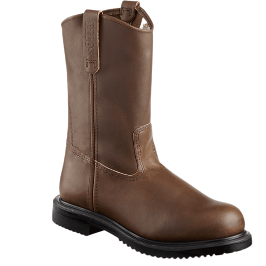Redwing Steel Toe Pull On 11" Oil Tan Super Sole 2231 blue-heeler-boots