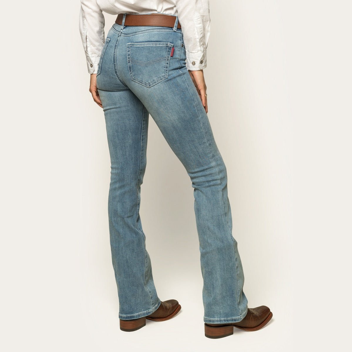 Ringers & Western Katherine Cowgirl Womens Mid Rise Bootleg Jeans | Blue Heeler Boots